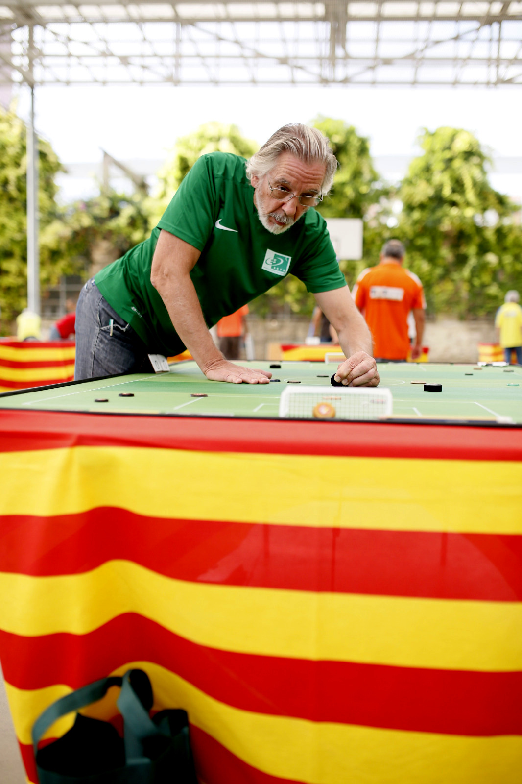 Primer pla d'una partida al Parc de Joan Miró